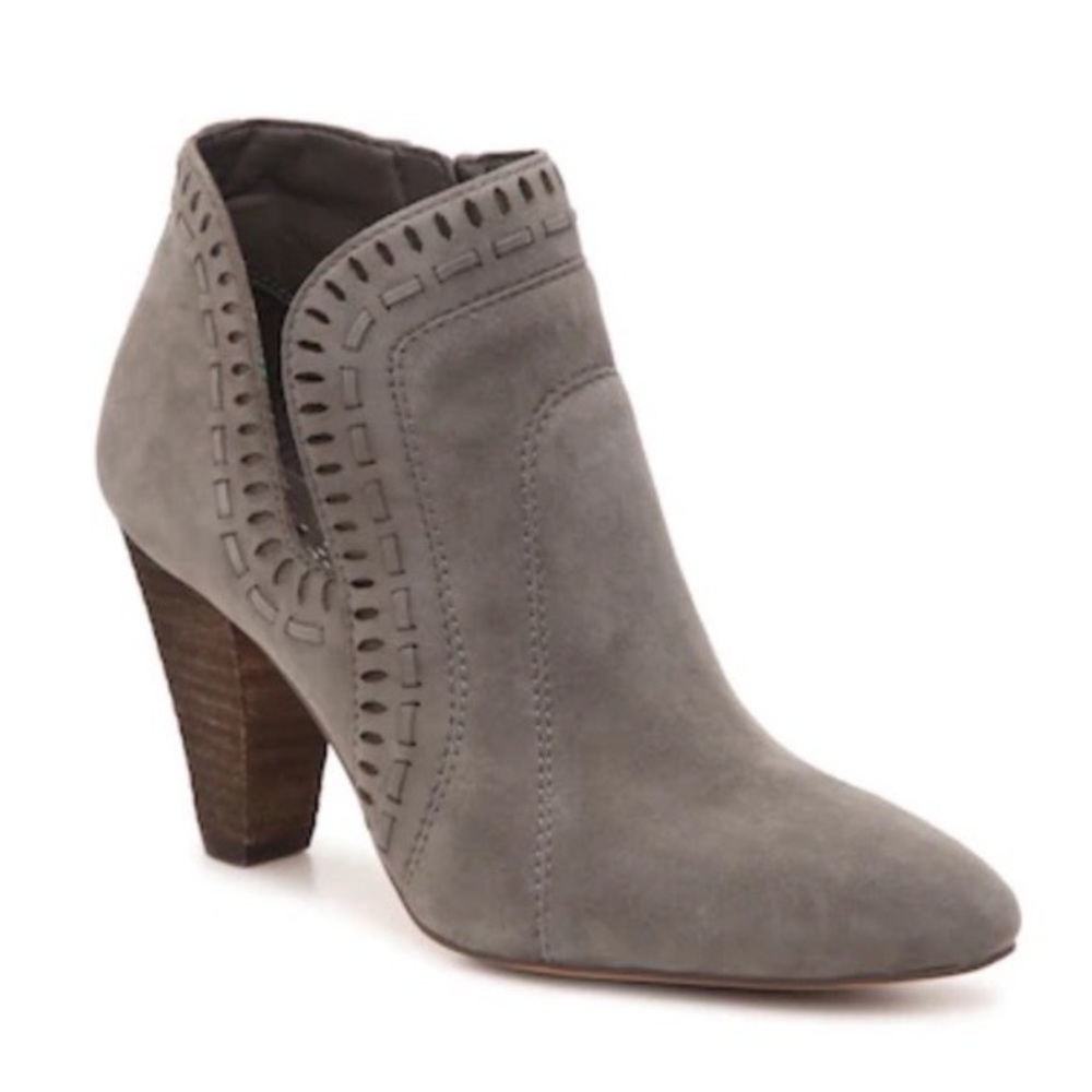 Vince Camuto Gray Suede Reeista Bootie